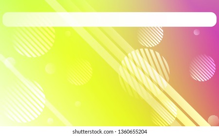Colorful Gradient Color Background with Line, Circle. Wallpaper. For Your Bright Website Pattern, Banner Header. Vector Illustration