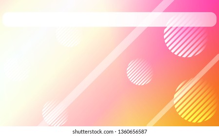 Colorful Gradient Color Background with Line, Circle. Wallpaper. For Your Bright Website Pattern, Banner Header. Vector Illustration