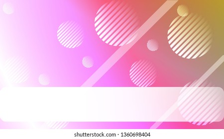 Colorful Gradient Color Background with Line, Circle. Wallpaper. For Bright Website Banner, Invitation Card, Scree Wallpaper. Vector Illustration