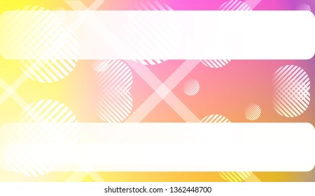 Colorful Gradient Color Background with Line, Circle. Wallpaper. For Your Bright Website Pattern, Banner Header. Vector Illustration