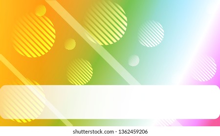 Colorful Gradient Color Background with Line, Circle. Wallpaper. For Your Bright Website Pattern, Banner Header. Vector Illustration