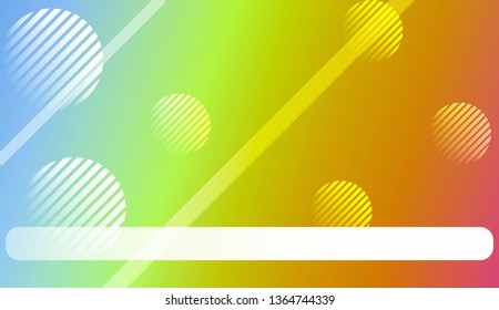 Colorful Gradient Color Background with Line, Circle. Wallpaper. For Brochure, Banner, Wallpaper, Mobile Screen. Vector Illustration.