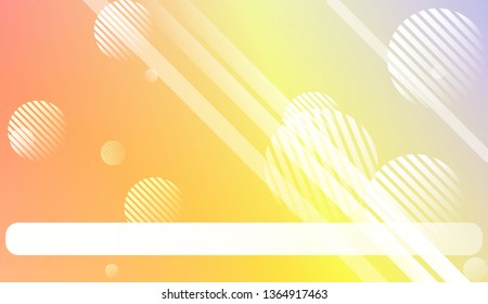 Colorful Gradient Color Background with Line, Circle. Wallpaper. For Brochure, Banner, Wallpaper, Mobile Screen. Vector Illustration.