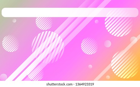 Colorful Gradient Color Background with Line, Circle. Wallpaper. For Your Design Ad, Banner, Cover Page. Vector Illustration