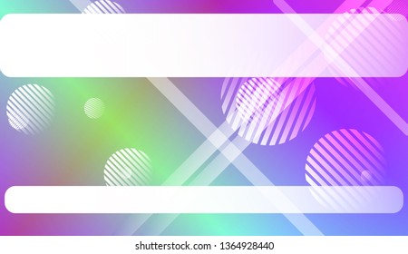Colorful Gradient Color Background with Line, Circle. Wallpaper. For Brochure, Banner, Wallpaper, Mobile Screen. Vector Illustration.