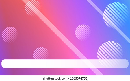 Colorful Gradient Color Background with Line, Circle. Wallpaper. For Your Design Ad, Banner, Cover Page. Vector Illustration