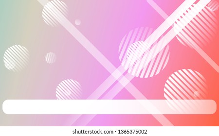 Colorful Gradient Color Background with Line, Circle. Wallpaper. For Your Design Ad, Banner, Cover Page. Vector Illustration