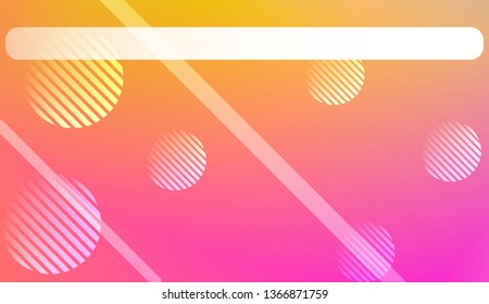 Colorful Gradient Color Background with Line, Circle. Wallpaper. For Brochure, Banner, Wallpaper, Mobile Screen. Vector Illustration.