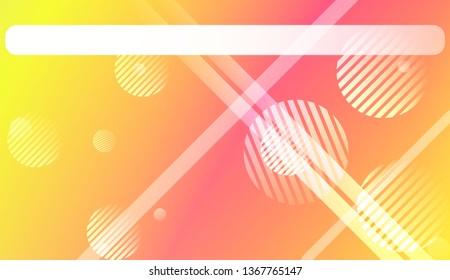 Colorful Gradient Color Background with Line, Circle. Wallpaper. For Brochure, Banner, Wallpaper, Mobile Screen. Vector Illustration.