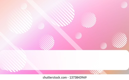Colorful Gradient Color Background with Line, Circle. Wallpaper. For Brochure, Banner, Wallpaper, Mobile Screen. Vector Illustration.