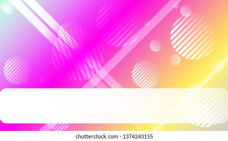 Colorful Gradient Color Background with Line, Circle. Wallpaper. For Your Design Ad, Banner, Cover Page. Vector Illustration