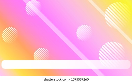 Colorful Gradient Color Background with Line, Circle. Wallpaper. For Your Design Ad, Banner, Cover Page. Vector Illustration