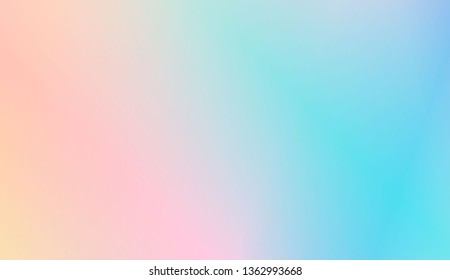 Colorful Gradient Color Background Wallpaper. For Greeting Card, Flyer, Poster, Brochure, Banner Calendar. Vector Illustration