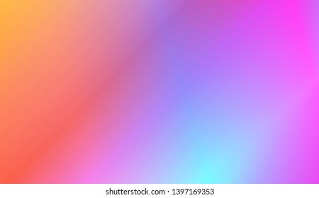 Colorful Gradient Color Background Wallpaper. For Brochure, Banner, Wallpaper, Mobile Screen. Vector Illustration