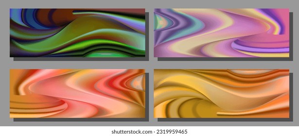 Colorful gradient. Color waves. Template for the title page of a book, brochure or booklet. Background layout for web design, social network, interior and creative ideas