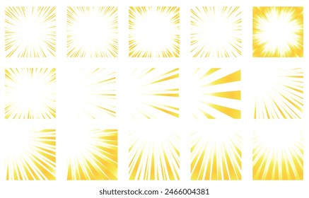 Colorful gradient concentrated line material