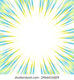 Colorful gradient concentrated line material