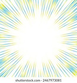 Colorful gradient concentrated line material