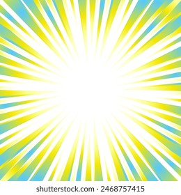 Colorful gradient concentrated line material