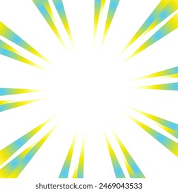 Colorful gradient concentrated line material