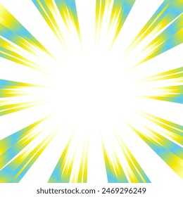 Colorful gradient concentrated line material