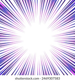 Colorful gradient concentrated line material