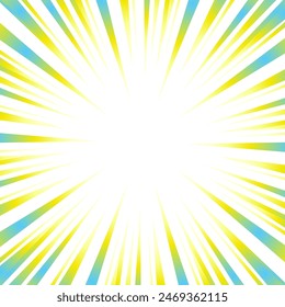 Colorful gradient concentrated line material
