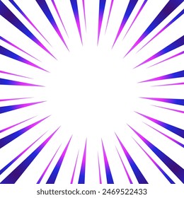 Colorful gradient concentrated line material