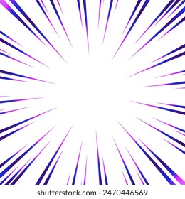 Colorful gradient concentrated line material