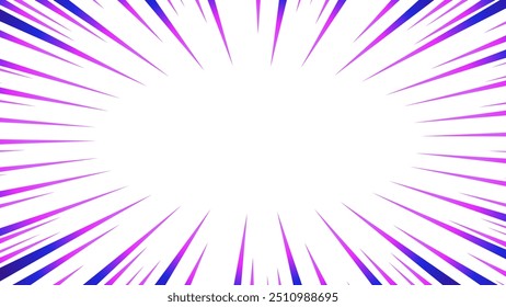 Colorful gradient concentrated line material
