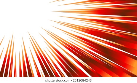 Colorful gradient concentrated line material