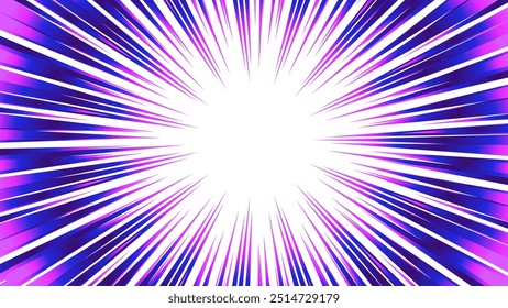 Colorful gradient concentrated line material