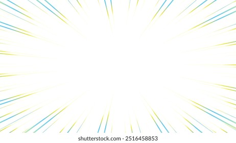 Colorful gradient concentrated line material