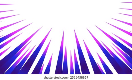 Colorful gradient concentrated line material