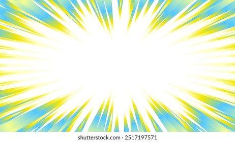 Colorful gradient concentrated line material