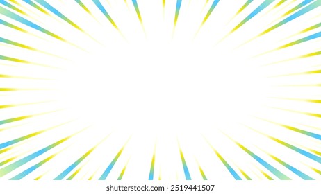 Colorful gradient concentrated line material
