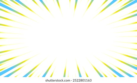 Colorful gradient concentrated line material