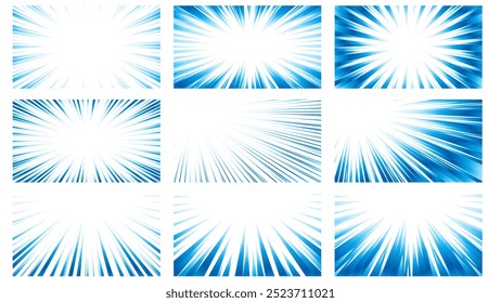 Farbiger Farbverlauf konzentriertes Linienmaterial