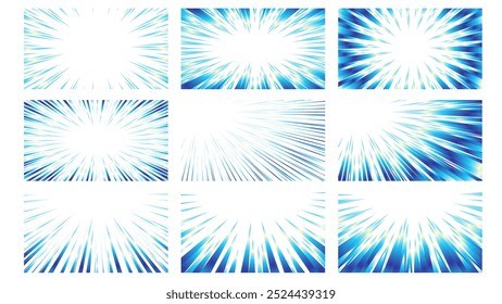 Farbiger Farbverlauf konzentriertes Linienmaterial
