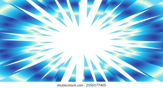 Colorful gradient concentrated line material