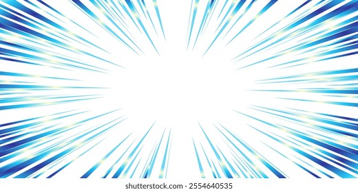 Colorful gradient concentrated line material
