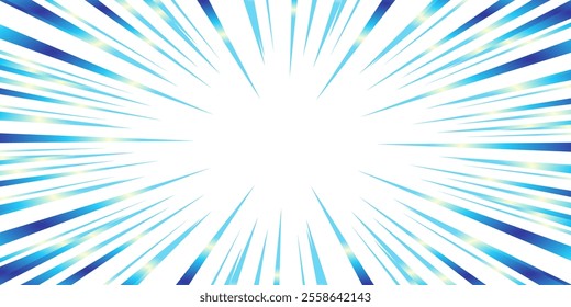 Colorful gradient concentrated line material