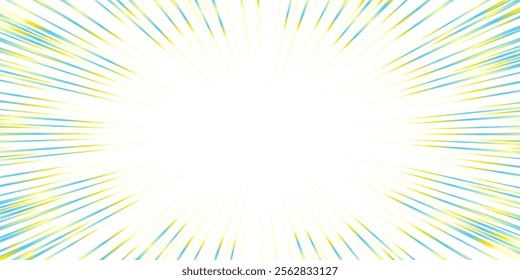 Colorful gradient concentrated line material