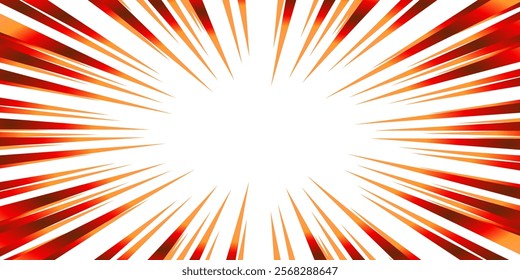 Colorful gradient concentrated line material