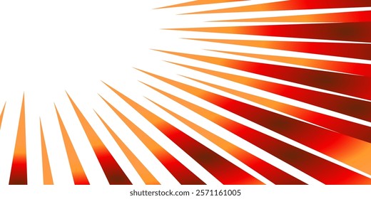 Colorful gradient concentrated line material