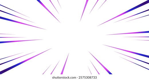 Colorful gradient concentrated line material