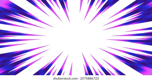 Colorful gradient concentrated line material