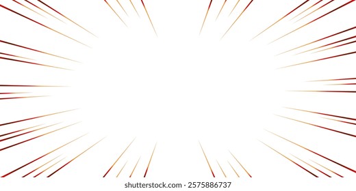 Colorful gradient concentrated line material