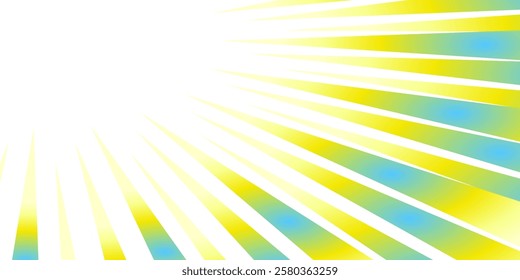 Colorful gradient concentrated line material