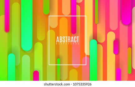 Colorful gradient cover design. Vector futuristic illustration of bright multicolored paper layers. Abstract creative background with fluid color shapes. Dynamic papercut modern banner template